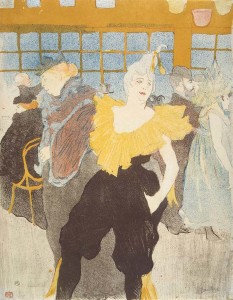 Toulouse-Lautrec_La_Clownesse_in_the_Moulin_Rouge (Toulouse Lautrec La Clownesse in the Moulin Rouge 233x300)