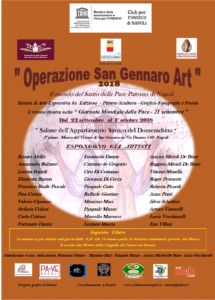 “Operazione San Gennaro Art” dal 22 settembre (LOCANDINA 215x300)