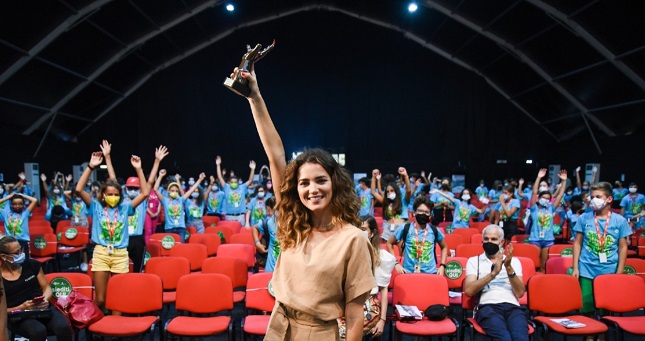 Giusy Buscemi al Giffoni50Plus: «Le donne possono dare un punto di vista diverso al cinema»