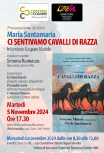 Libera Portici presenta “Ci sentivamo cavalli di razza” testimonianze di Gaspare Mutolo (CI SENTIAMO CAVALLI DI RAZZA 203x300)